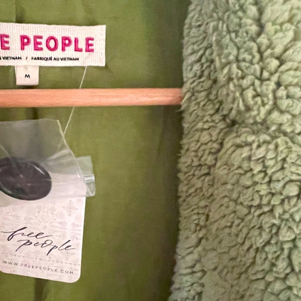 Free People Joplin Cosy Jacket In Sweet Pistachio - Picture 12 of 13